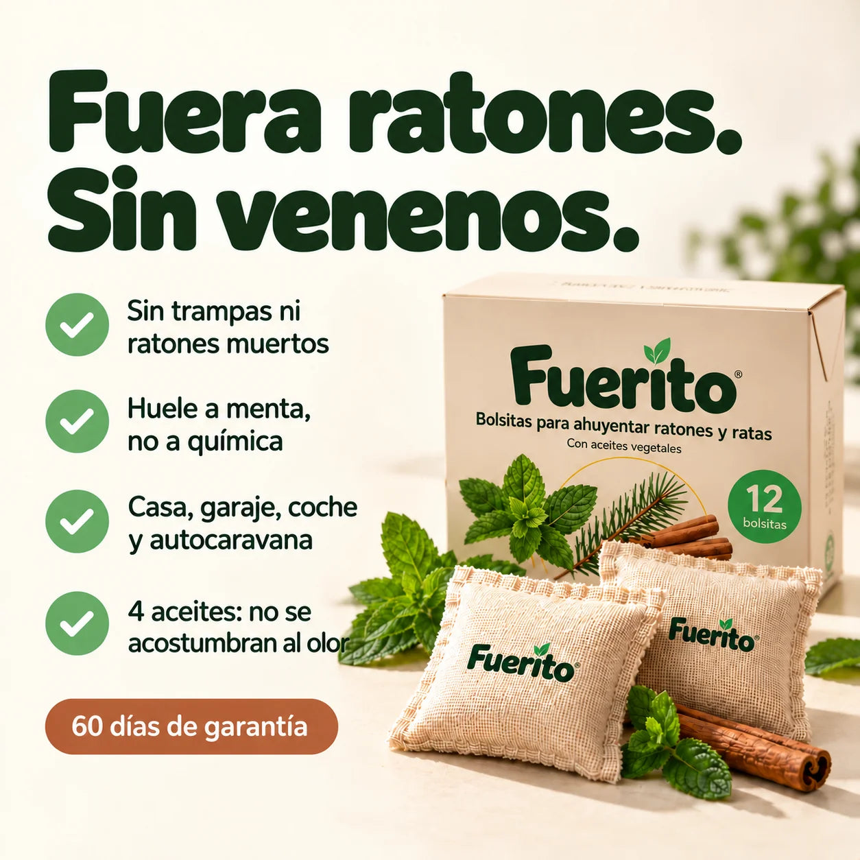 Fuerito™ Bolsitas Antirratones Naturales